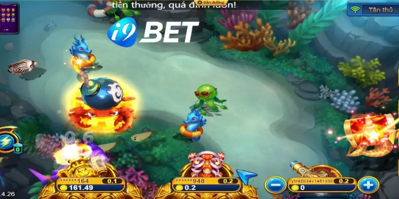 Giao diện game bắn cá I9Bet cực kỳ đẹp đẽ