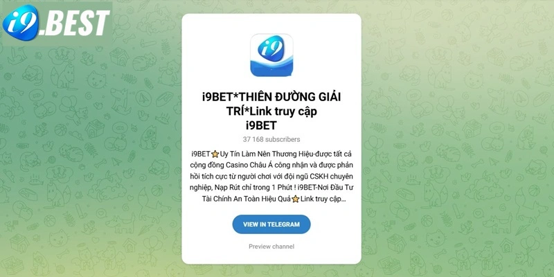 Kết nối với I9bet qua Telegram